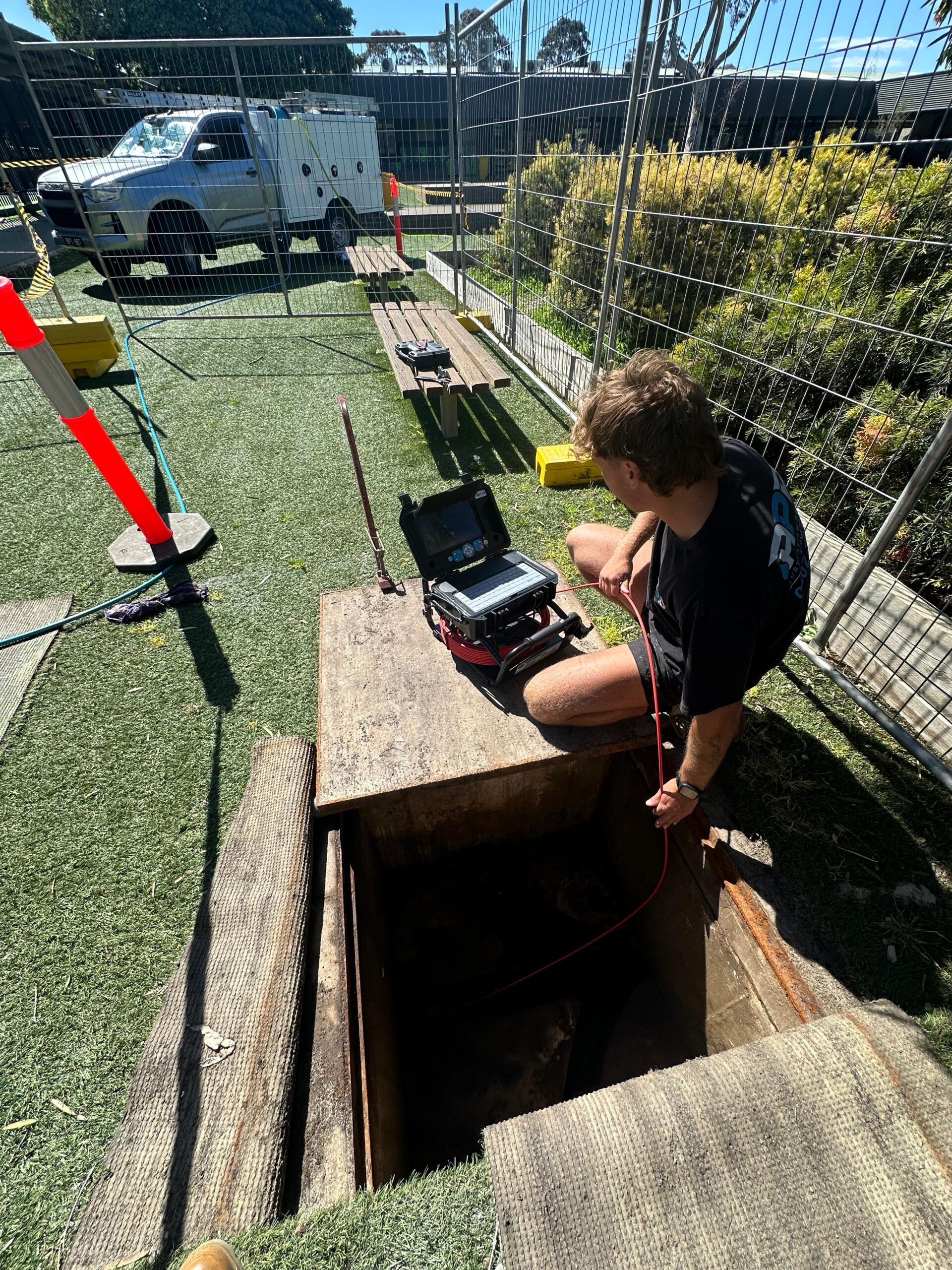 Australian Prestige Plumbing on site in Melbourne